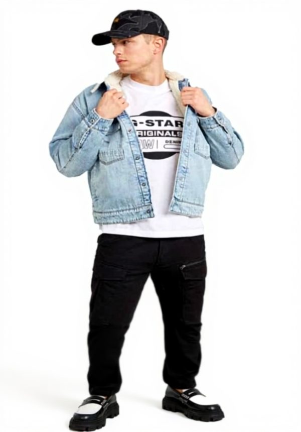 Pantalon Cargo G-Star Homme Zip 3D Tapered Noir Bleu Beige