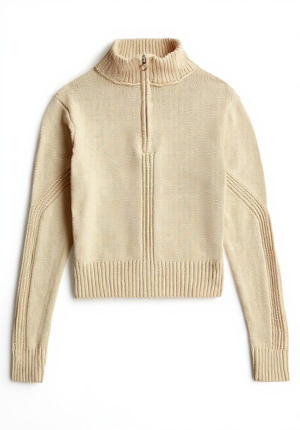 Pull G-Star Milano Demi-Zip Femme Tricot Confortable Stretch