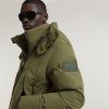 G-Star Parka Homme Capuche Amovible Doublé Vert Bleu Noir-4