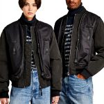 G-Star Bomber Unisex Lifevest Vestes Homme Noir Col Côtelé