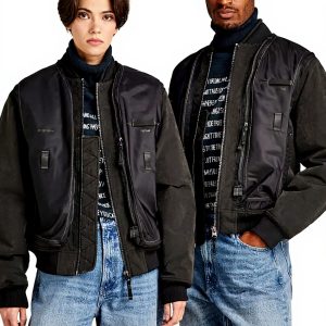 G-Star Bomber Unisex Lifevest Vestes Homme Noir Col Côtelé