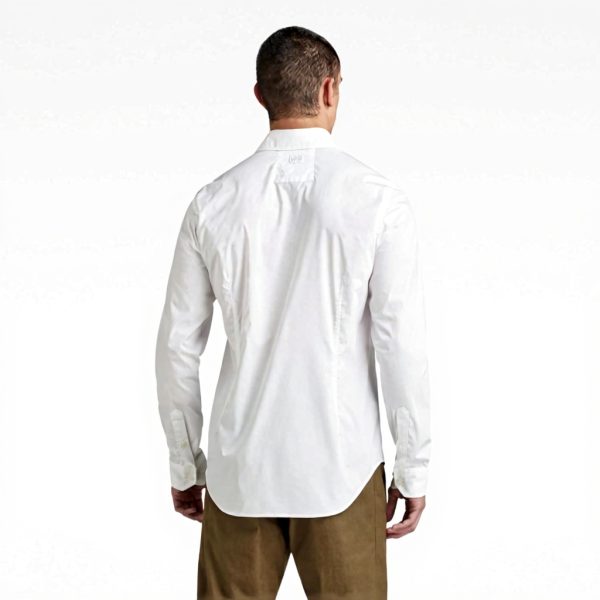 Chemise boutonnée G-Star Superslim Homme Blanc Formel