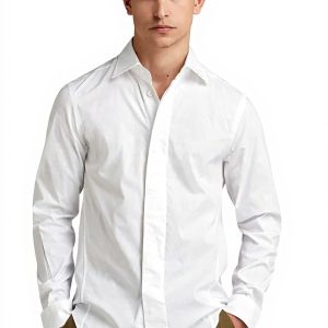Chemise boutonnée G-Star Superslim Homme Blanc Formel