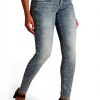 Jean G-Star Femme Lynn Mid Skinny Gris Ajustement Mince