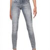 Jean G-Star Femme Lynn Mid Skinny Gris Ajustement Mince