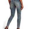 Jean G-Star Femme Lynn Mid Skinny Gris Ajustement Mince
