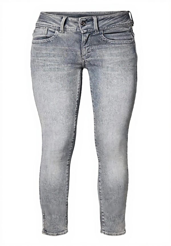 Jean G-Star Femme Lynn Mid Skinny Gris Ajustement Mince