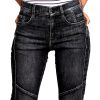 G-Star Femmes Ace 2.0 Biker Slim Straight Jeans Bleu Gris