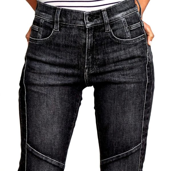 G-Star Femmes Ace 2.0 Biker Slim Straight Jeans Bleu Gris