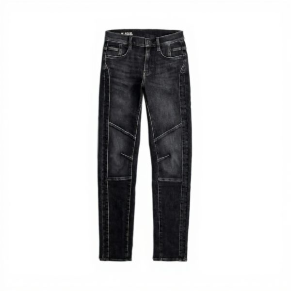 G-Star Femmes Ace 2.0 Biker Slim Straight Jeans Bleu Gris