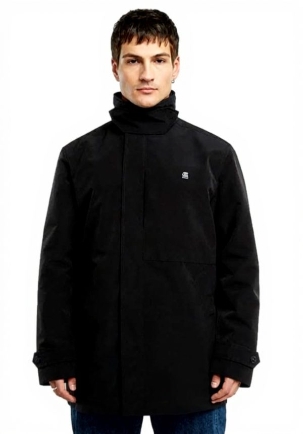 Blouson G-Star Garber Trench Homme Coupe Confortable Noir
