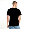T-shirt G-Star Homme logo chaine col côtelé noir
