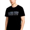T-shirt G-Star Homme logo chaine col côtelé noir