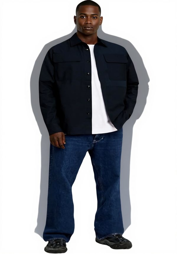 Chemise G-Star Hommes CPO Utility Col Boutonnée Bleu