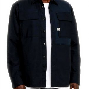 Chemise G-Star Hommes CPO Utility Col Boutonnée Bleu