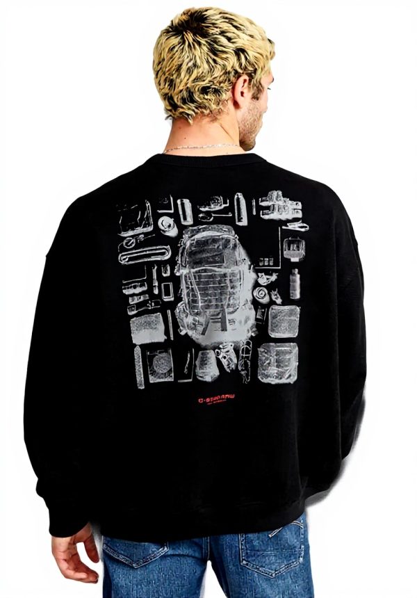 Sweat G-Star Knolling Back GR Loose R Homme Confort