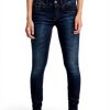Jeans Skinny G-Star Lynn Taille Moyenne Femme Bleu