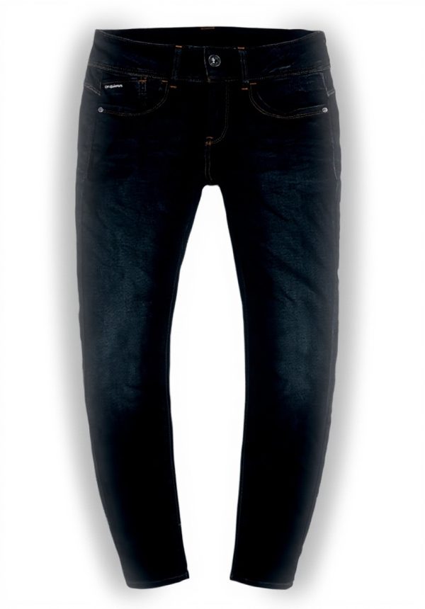 Jeans Skinny G-Star Lynn Taille Moyenne Femme Bleu