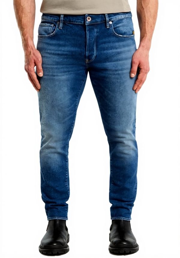 G-Star Jeans Homme Slim 3301 Coupe Étroite Bleu