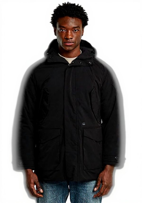 G-STAR Parka Homme Multipoche Coupe Confortable Marron
