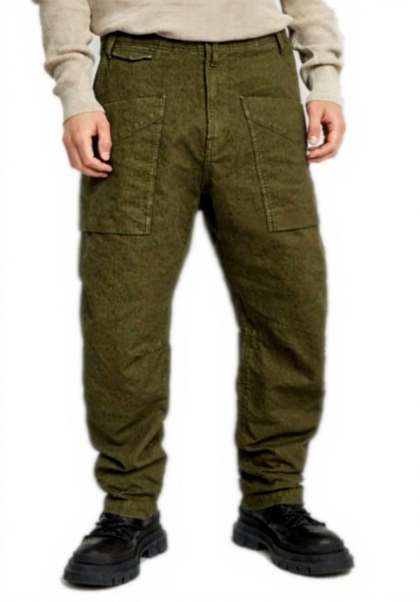 Pantalon Fatigue G-Star Relaxed Tapered Homme Vert Olive