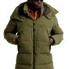 G-Star Parka Homme Capuche Amovible Doublé Vert Bleu Noir